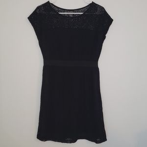 Casual Black Lace Dress